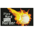 thumbnail image 1 of Dicksons Inc Imán Béisbol Juega Duro Reza, 1 of 1