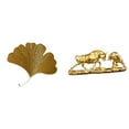 thumbnail image 1 of Escultura De Pared De Hojas De Ginkgo De Hierro Forjado, Obra De Arte Moderna, Estatua De Toro De Estilo Chino, Escultura De Animal Para Sala De Estar, Oficina, Hotel, Comedor, Regalos, 1 of 8