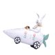 thumbnail image 2 of Figura decorativa de conejo de Pascua para interiores y exteriores. Rábano Blanco, 2 of 9