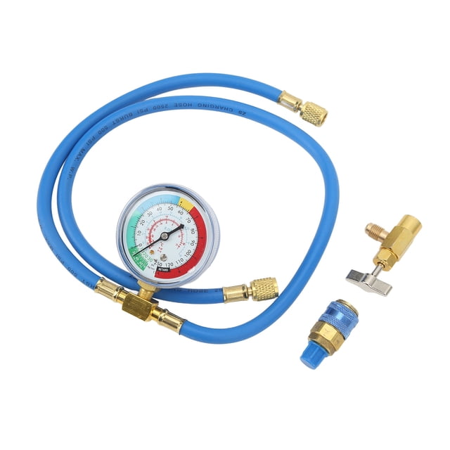 Manguera de carga de refrigerante de CA para automóvil, aire acondicionado 134A que agrega accesorios para aire acondicionado Tubo de fluoruro de aire acondicionado de alta capacidad
