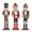 3Pcs (Drummer+Red King+Swordsmen), variant on BXO 12 inch Nutcracker Soldier, Christmas Wooden Decorations Collectible Ornaments Party Tabletop Crafts Art Figures Festive Gift, Green, Spear