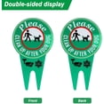 thumbnail image 3 of 3 Pieces Clean Up After Your Dog Sign Dog Pooping Pick Up Sign Double Sided Sign Respectful Sign for Outdoor Yard Garden, 3 of 7