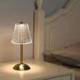 thumbnail image 1 of Cordless Table Lamp, Rechargeable Battery Operated Lamp, Room Decor Portable Lamp, Touch Stepless Dimmable Led Lights, Modern Metal Crystal Lamp,, 1 of 3
