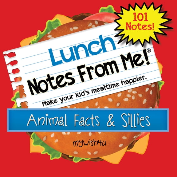 Notes From Me! "Animal Facts & Funnies" Lunch Notes, 101 Sheets, 1 Pack