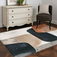 thumbnail image 3 of Boho Middle Century 3x5 Area Rugs, Abstract Modern Color Block Geometric Non-Skid Rubber Backing Large Rectangle Rugs - Living Room Bedroom Home Office, Indoor Floor Mat Carpets Washable Rug, 3 of 9