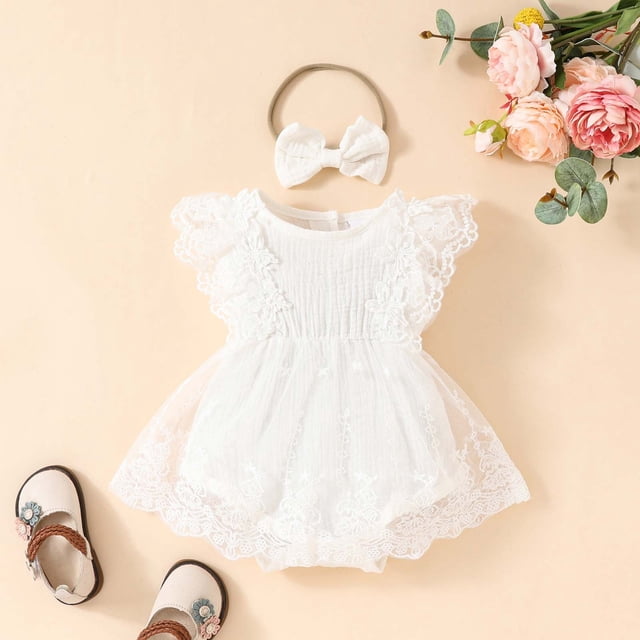 Baby Clothing Baby Romper Dresses Bodysuit Cute Baby Girl Outfit Ropa De Bebe NiñA Newborn Girl Dresses 9-12 Months
