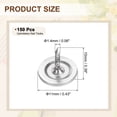 thumbnail image 2 of Lot de 150 Pointes pour Rembourrage, Pointe Plate pour Pouce 11mmx10mm, Blanc, 2 of 7
