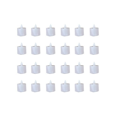 24PACK Flameless Votive Candles Lamp Light Realistic And Bright Sparkling Holiday Gift Battery Controlled Valentine's Day Celebration Warm White