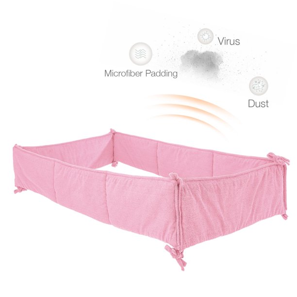 Valla para cama de cuna, bolsa suave, cama de costura, envolvente de cama de algodón transpirable, Kit envolvente de cama de bebé anticolisión Wmkox3128yii hfskjfh3121