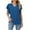Navy, variant on Drses Women's Plus-Size Summer Tops - Stylish Notched V Neck T-Shirts with Ruffle Details