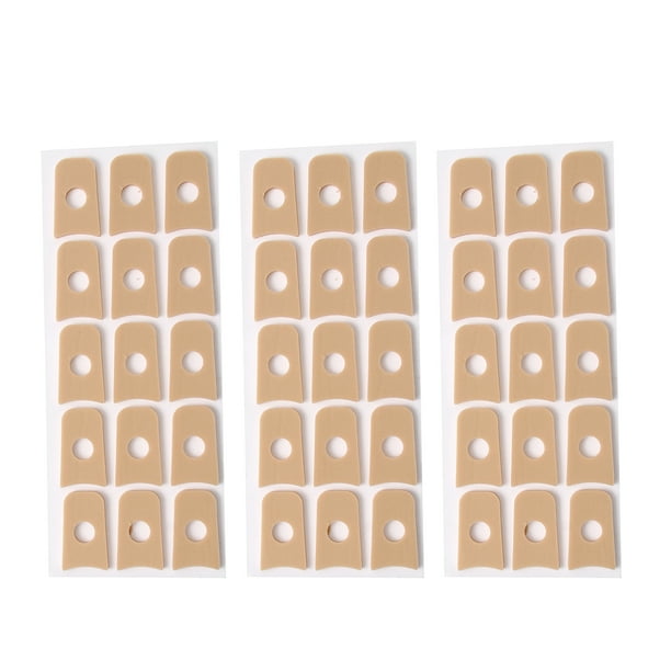 45 Uds cojines de callos autoadhesivos cojín en forma de U almohadillas de maíz protectores impermeables para dedos y pies