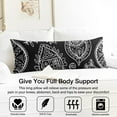 thumbnail image 3 of Retro Paisley Body Pillow Cover 20x54 - Colorful Vintage Long Pillow Case with Zipper, Stretchy & Durable Full-Length Support Pillowcase for Bed, Sofa, Office Chair, 3 of 6