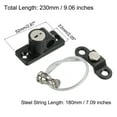 thumbnail image 2 of Unique Bargains Cabinet Locks Keyed 180mm Long String 52x22mm Black, 2 of 5