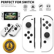 Wireless Gamepad Bluetooth Left & Right Controller For Nintendo Switch Joy-Con 1-Pair White