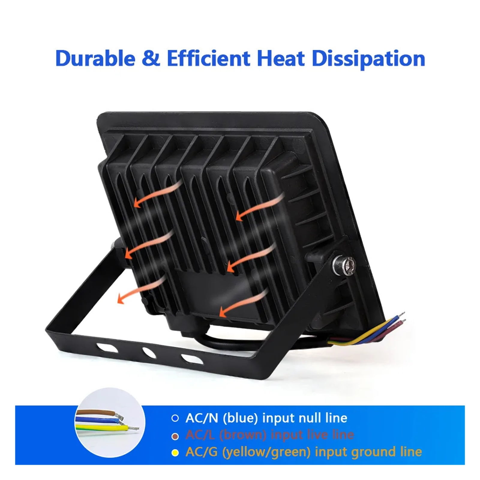 LED Flood Light Outdoor Lighting 100W FLoodlight IP66 Waterproof Wall Lamp Spotlight Garden Projector ,Multifunctional Lighting