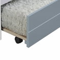 thumbnail image 1 of Lit Gigogne en Bois Transitionnel avec Roulettes, Gris, 1 of 1