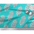 thumbnail image 3 of Soimoi Cotton Voile Fabric Leaves & Floral Block Print Sewing Fabric Yard 42 Inch Wide, 3 of 3