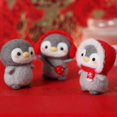 thumbnail image 2 of AMERTEER Unfinished Felt Kit Penguin Wool Needle Felt Kit Package DIY Handmade Doll Toy, 2 of 6