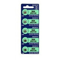 Sony Murata 364 - SR621 Silver Oxide Button Battery 1.55V - 100 Pack   FREE SHIPPING!
