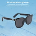 thumbnail image 4 of Lunettes AI Lunettes de Traduction 100+ Langues Temps Réel Bluetooth Intelligent pour Voyage Social Écouter de la Musique Appels avec Micro Haut-Parleur Lentille Polarisée SG-19, 4 of 7