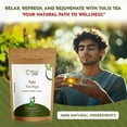 thumbnail image 3 of Holy Basil, Tulsi Tea Bags | 100% Natural Ingredients, Caffeine-Free Herbal Blend in Pyramid Tea Bags | Eco-Conscious Design for Pure Flavor and Sustainable Enjoyment, 9 OZ (Pack of 100), 3 of 7
