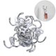 thumbnail image 2 of Alloy Double Prong Robe Hook Wall Mounted Cabinet Clothes Hook Hanger Decorative Utility Hooks - 5.5x4.1cm, 2 of 3