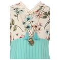 thumbnail image 4 of Big Girl Long Sleeve Floral Top Necklace Girls 2 Pieces Easter Clothing Set Mint 12 (21JK57S), 4 of 4