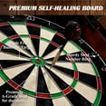 thumbnail image 5 of Chatham Wood Dartboard Cabinet with 18” Bristle Dartboard and Steel Tip Dart Set by Barrington Billiards, 5 of 12