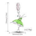 thumbnail image 4 of 925 Sterling Silver Ballerina Dangle Charm For Bracelets & Bangle Pendant Jewelry, 4 of 4