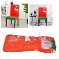 thumbnail image 1 of Funda para silla de Navidad de fibra de poliuretano, elástica, antiplegable, funda para silla de comedor para fiesta, vacaciones, hogar, Navidad, cervatillo, 1 of 8