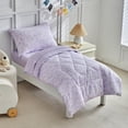 thumbnail image 2 of Juego de Ropa de Cama para Niña JHXHMX Floral con Edredón Morado, 2 of 7