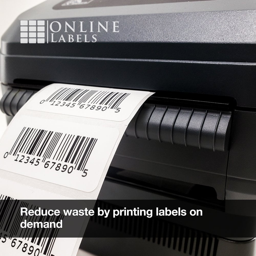 2 x 1 Labels for Thermal Transfer Printers - Online Labels (4 Rolls)