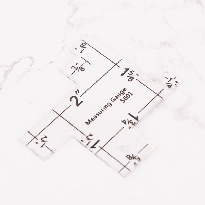 1pc 2" Plastic sewing measuring gauge quilting measurement for