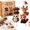 Woodland Friends, variant on HaCpiu Garden Bugs Beaded Craft Kit, 3D Animal Themed Beadwork Kit with 4 Cute Designs and Instructions, Beaded Animals Kits for Beginners, Craft Enthusiasts, Desktop & Home Decor