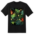 thumbnail image 2 of Plus Size Shirt for Women Black Tops for Women Short Sleeves Shirt for Women Tropical Plants T Shirt Crewneck Shirt for Women XL, 2 of 5