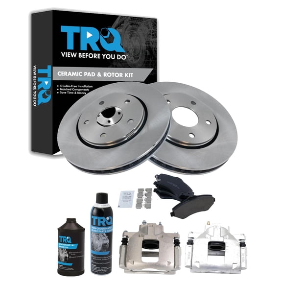 TRQ Front Brake Pad & Rotor Kit BKA45205 Fits Select 2012-2012 Ram C/V , 2008-2012 Dodge Grand Caravan , 2009-2012 Volkswagen Routan , 2008-2012 Chrysler Town & Country