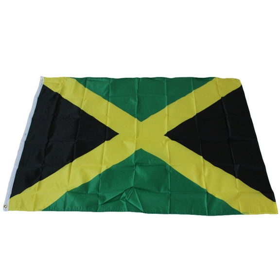 WHAMVOX Polyester Jamaican Flag Large Country Flag Banner 90 x 150 cm