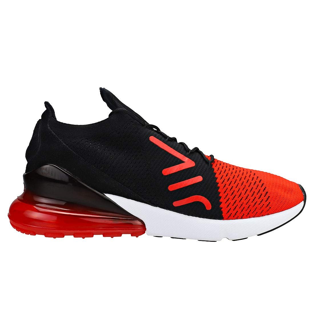 air max 270 flyknit black red