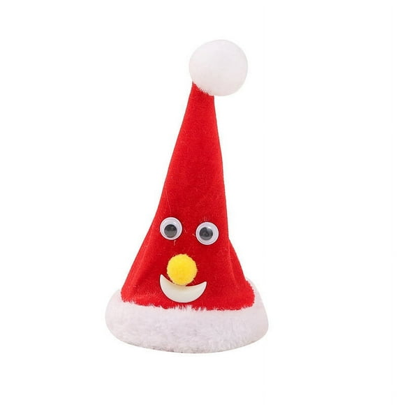 Swing Singing Toys Durable Christmas Tree Hat Glowing Installment Music Xmas Hats Lightweight Portable Electric Plush Toy Children Type 2