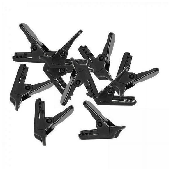 5 X 10 Clips Para Toldo De Lona Reutilizables Para Cubiertas De Vehículos De Acampada Y Cubiertas De Piscinas, Color Negro
