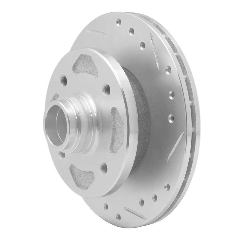 Dynamic Friction Company 631-80001R DFC Brake Rotor - Drilled And Slotted - Silver