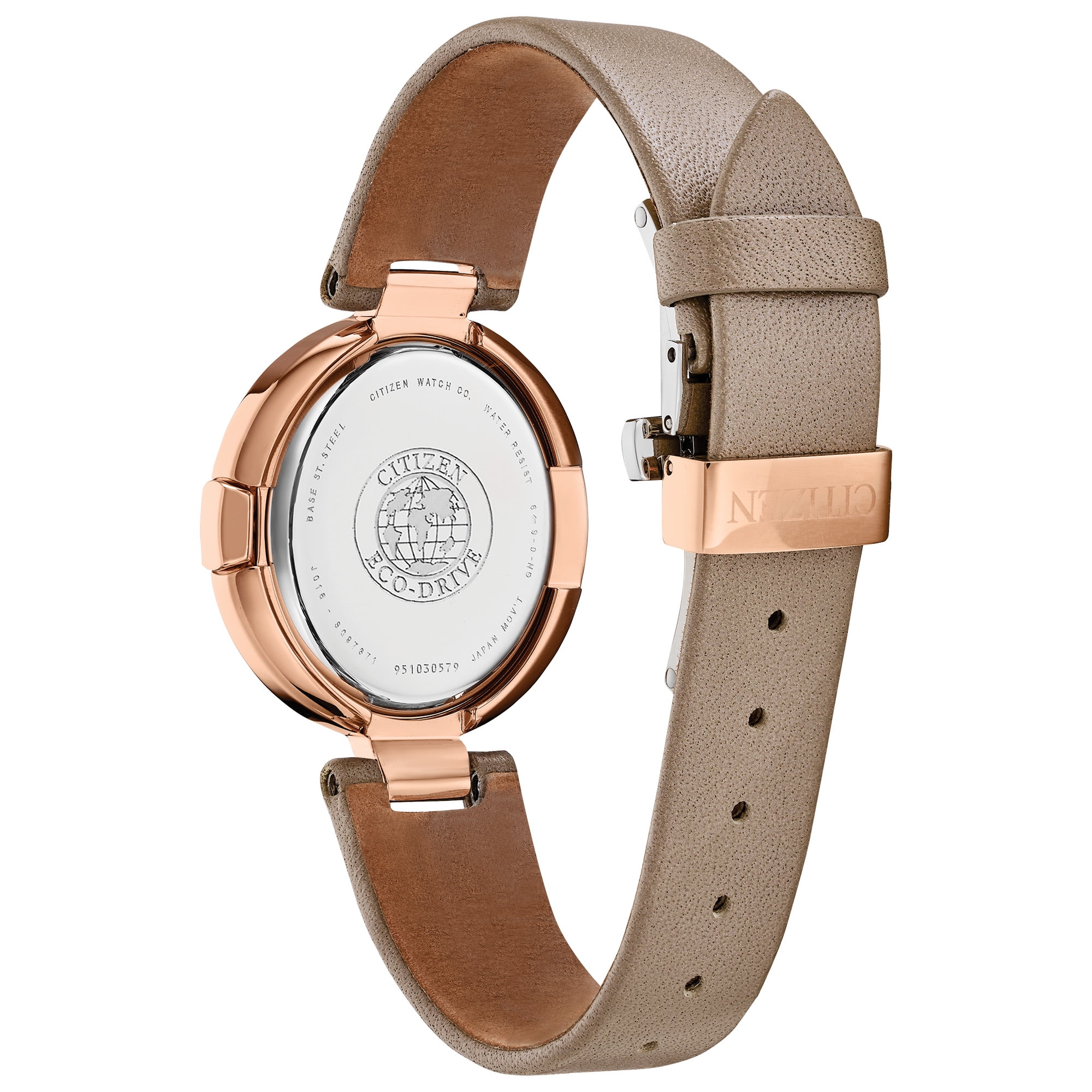 Citizen Women s Eco Drive Capella Diamond Dial Strap Watch EX1513 00Y Walmart