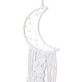 thumbnail image 3 of TJ Global Woven Moon Macrame Dream Catcher Wall Hanging with Tassels, Handmade Dreamcatcher, Boho Decoration Home Decor Ornament Craft Gift, 38 Inch White (Without Attachment), 3 of 4