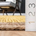 thumbnail image 5 of 2.6x10 Ft Yellow Jute Area Rug, Hand-Woven, Reversible, Farmhouse Boho Style, Durable & Pet-Friendly Rug for Living Room, Dining Room, and Bedroom, 5 of 5