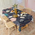thumbnail image 6 of Pioneer Flower Floral Print Pattern Rectangle Tablecloth 60"x120",Waterproof Polyester Rectangle Table Cloth, Wipeable Spillproof Polyester Tablecloth for Dining, Camping, Indoor and Outdoor, 6 of 6