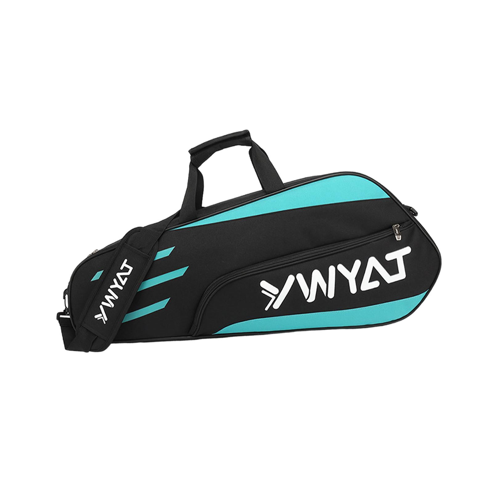 funtasica Badminton Racquet Bag Tennis Bag Outdoor Sports Gym Bag Large Capacity Racket Carry Bag Tennis Tote for Badminton Enthusiasts Black Blue