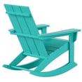 thumbnail image 5 of Parkdale Outdoor HDPE Plastic Adirondack Rocking Chair in Turquoise, 5 of 7