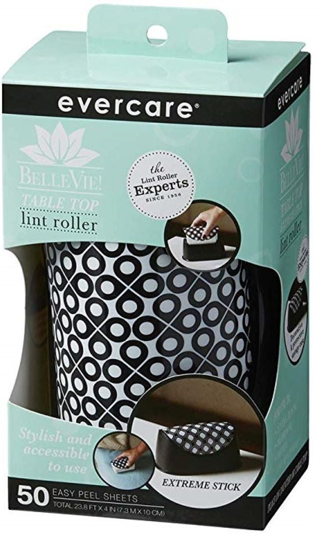 Evercare Lint Roller With 50 Layer, Black White