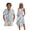 Blue Peony Flowers, variant on Blue White Palm Tree Floral Matching Sets for Beach Vacation Men's Hawaiian Shirt & Women's Sleeveless Midi Dress Hawaiian Matched Couples Summer Outfits, M
