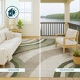 thumbnail image 4 of Addison Rugs Chantille Indoor/Outdoor Transitional Swirls Olive Machine Washable Rectangle Rug, 3' x 5', 4 of 8